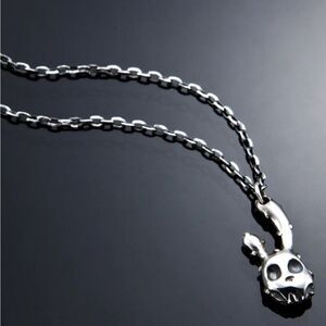 2 Abnormal Sides Two Face Rabbit Necklace